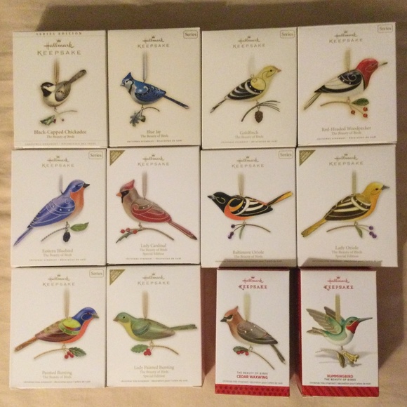 🐦‍⬛THE BEAUTY OF BIRDS HALLMARK KEEPSAKE 12 PIECE COLLECTION, 2006 thru 2014 - Picture 1 of 10